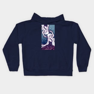 Butterfly, Connection, Anime, Girls, Digital Painting Kids Hoodie